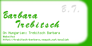 barbara trebitsch business card